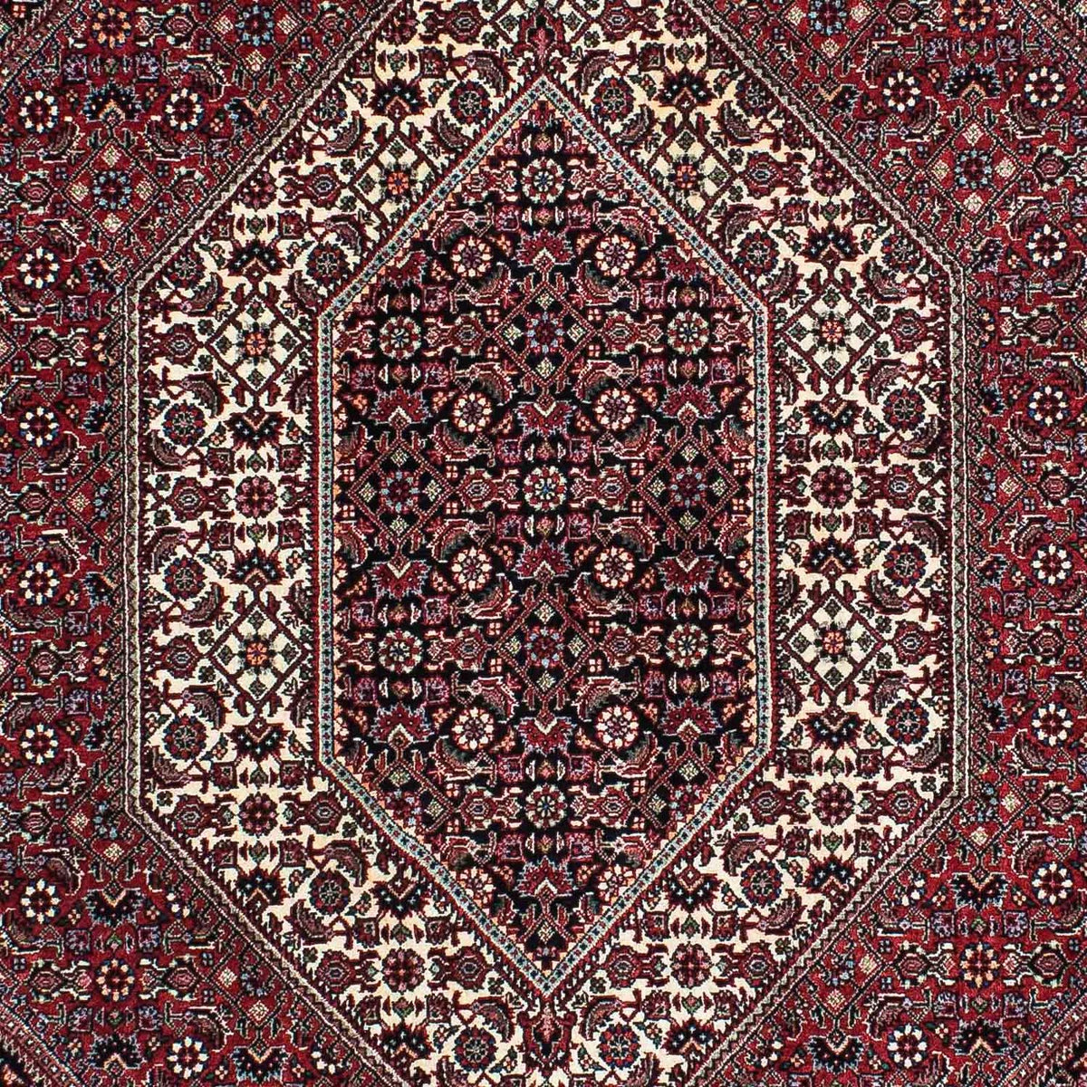 Persisk tæppe - Bijar - 195 x 136 cm - lysrød