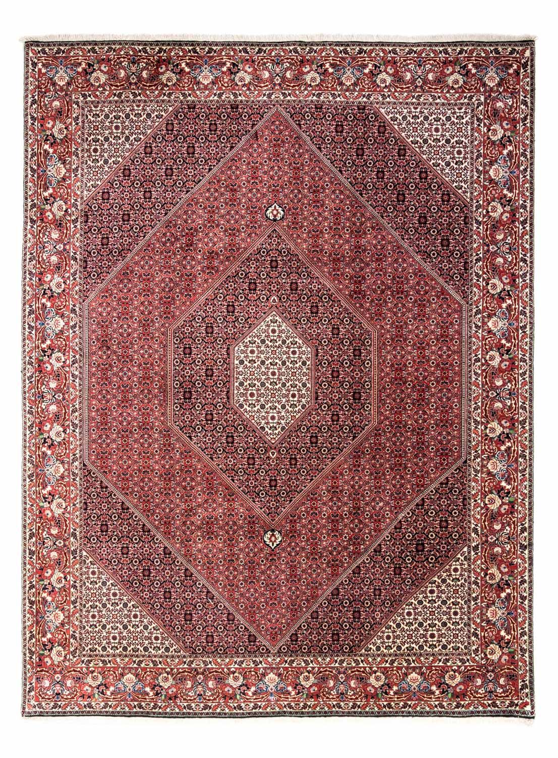 Persisk tæppe - Bijar - Royal - 346 x 252 cm - rød