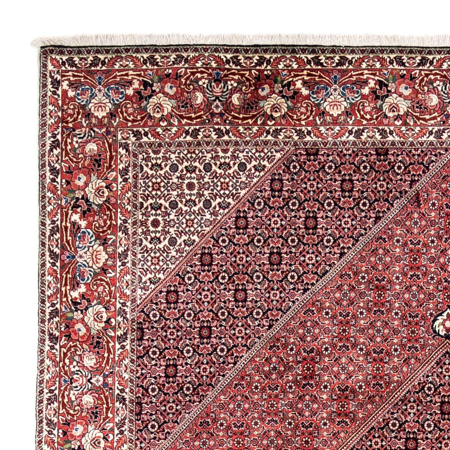 Persisk tæppe - Bijar - Royal - 346 x 252 cm - rød