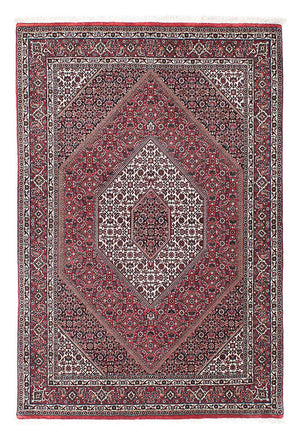 Persisk tæppe - Bijar - 200 x 132 cm - rød