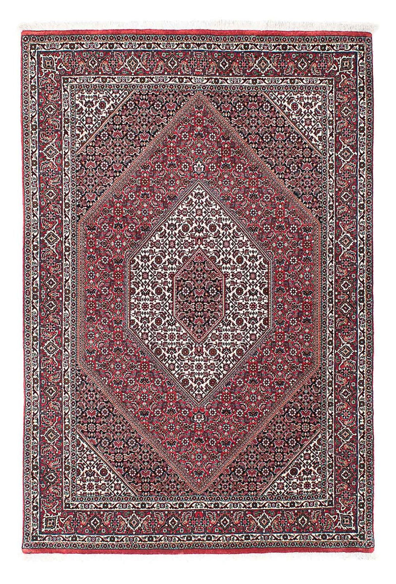 Persisk tæppe - Bijar - 200 x 132 cm - rød
