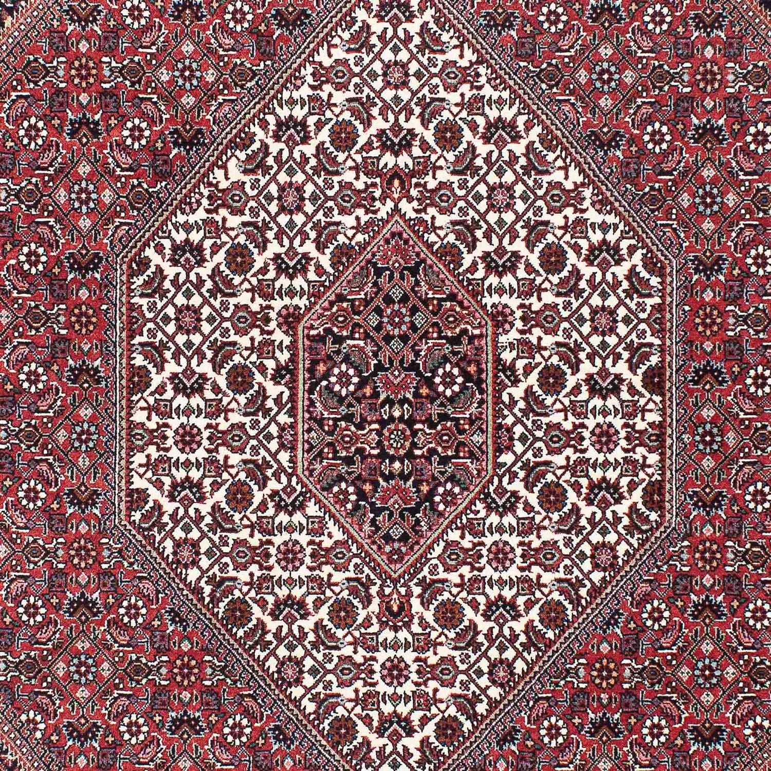 Persisk tæppe - Bijar - 200 x 132 cm - rød