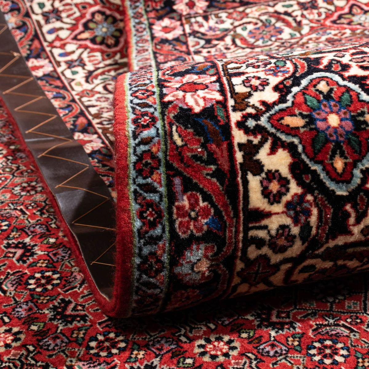 Persisk tæppe - Bijar - Royal - 340 x 248 cm - rød