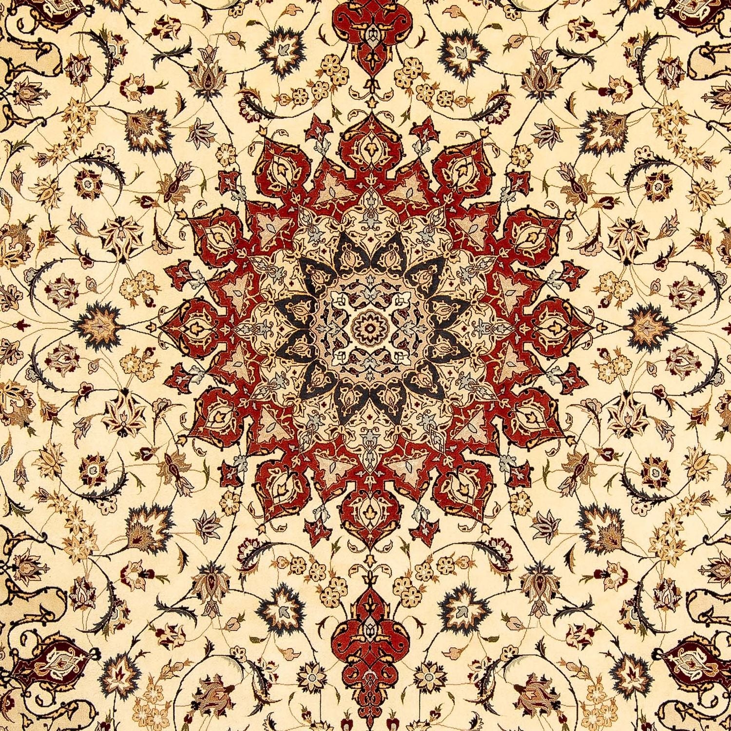 Persisk tæppe - Tabriz - Royal - 351 x 252 cm - beige