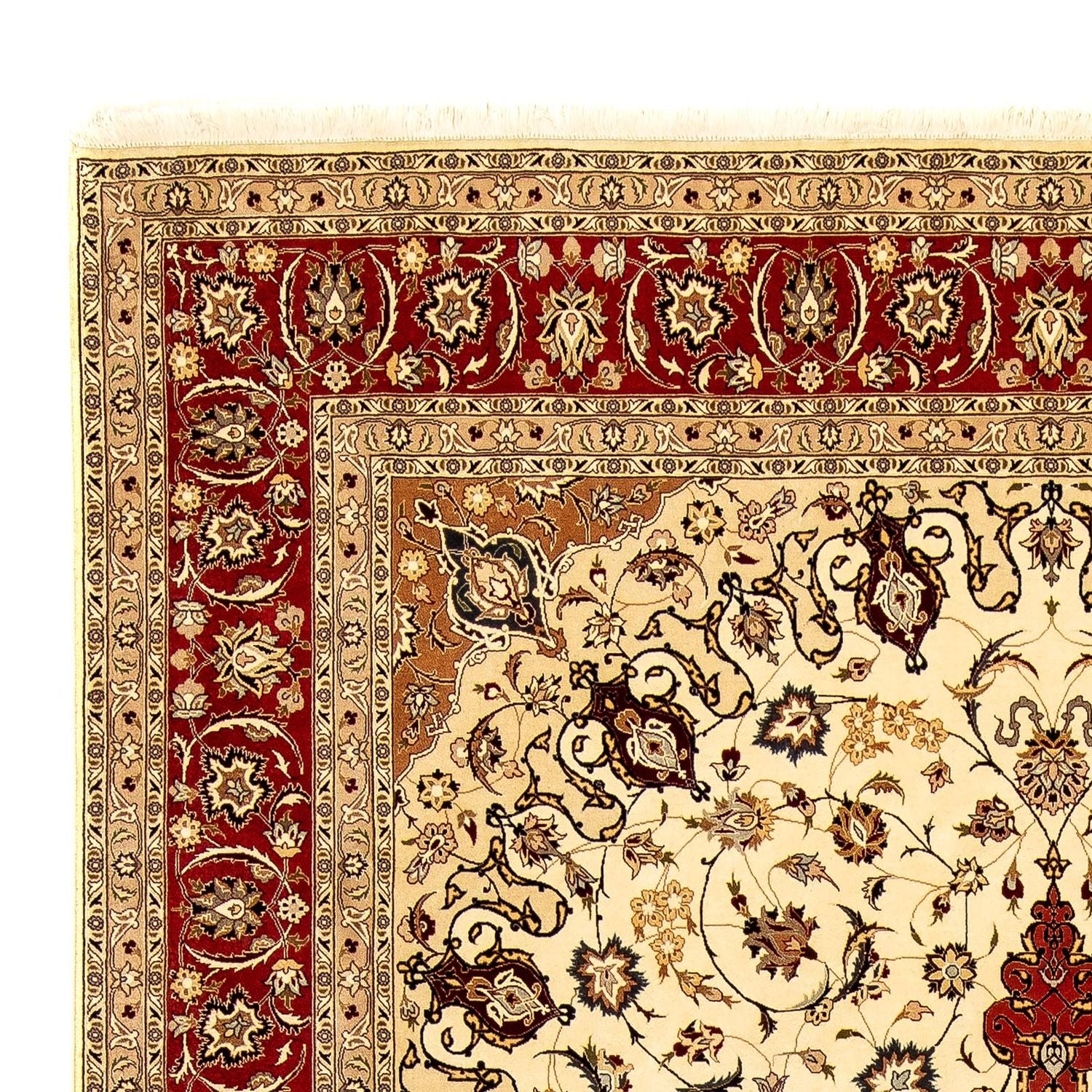 Persisk tæppe - Tabriz - Royal - 351 x 252 cm - beige