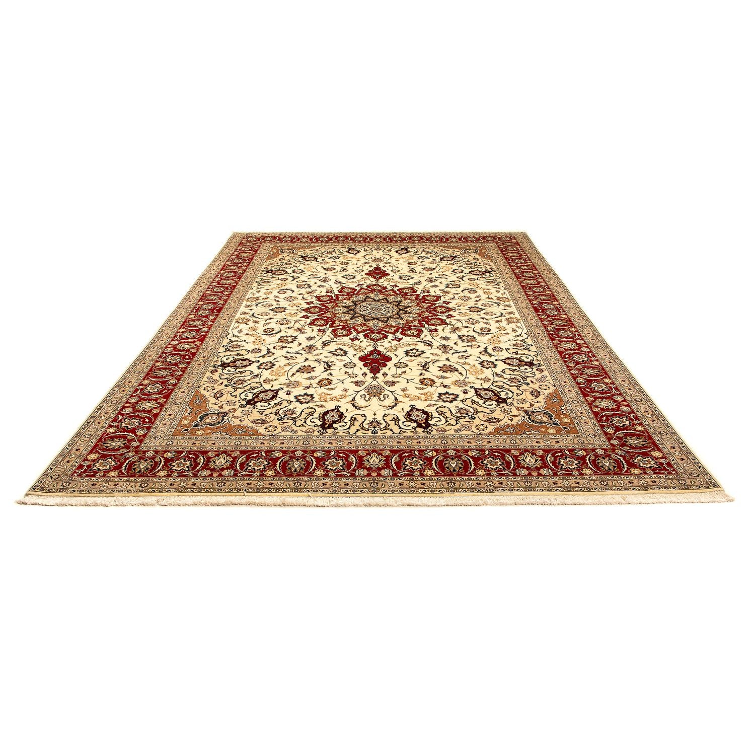 Persisk tæppe - Tabriz - Royal - 351 x 252 cm - beige