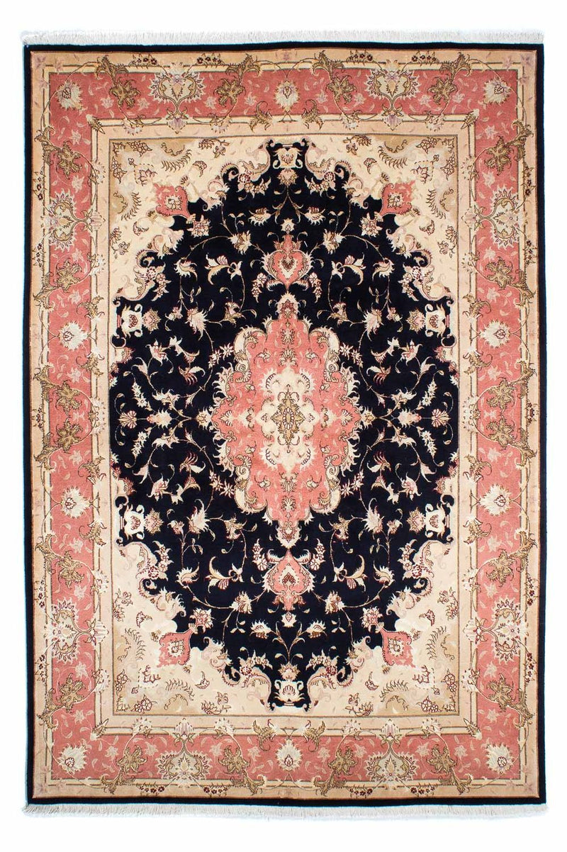 Persisk tæppe - Tabriz - Royal - 245 x 168 cm - mørkeblå