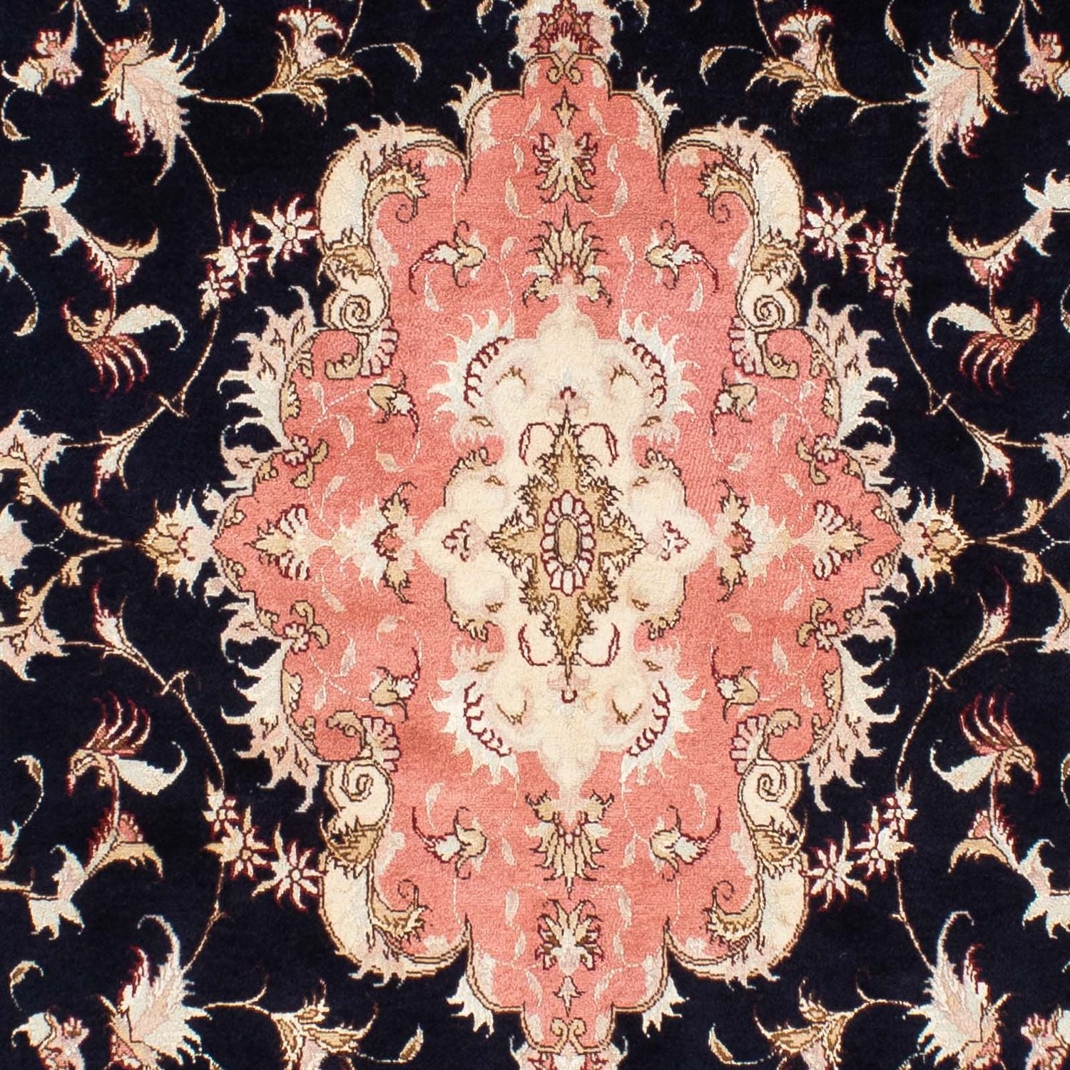 Persisk tæppe - Tabriz - Royal - 245 x 168 cm - mørkeblå