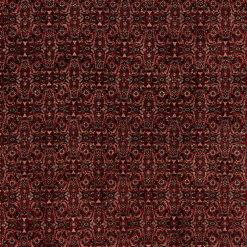 Persisk tæppe - Bijar - 249 x 202 cm - mørkerød