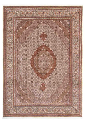 Persisk tæppe - Tabriz - 358 x 255 cm - lys brun