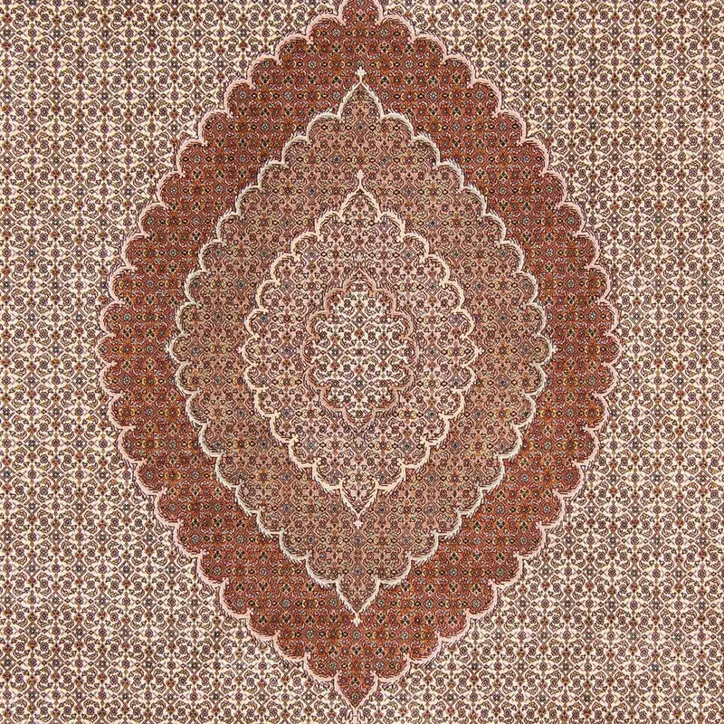 Persisk tæppe - Tabriz - 358 x 255 cm - lys brun