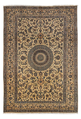 Persisk tæppe - Nain - Premium - 362 x 243 cm - mørk beige
