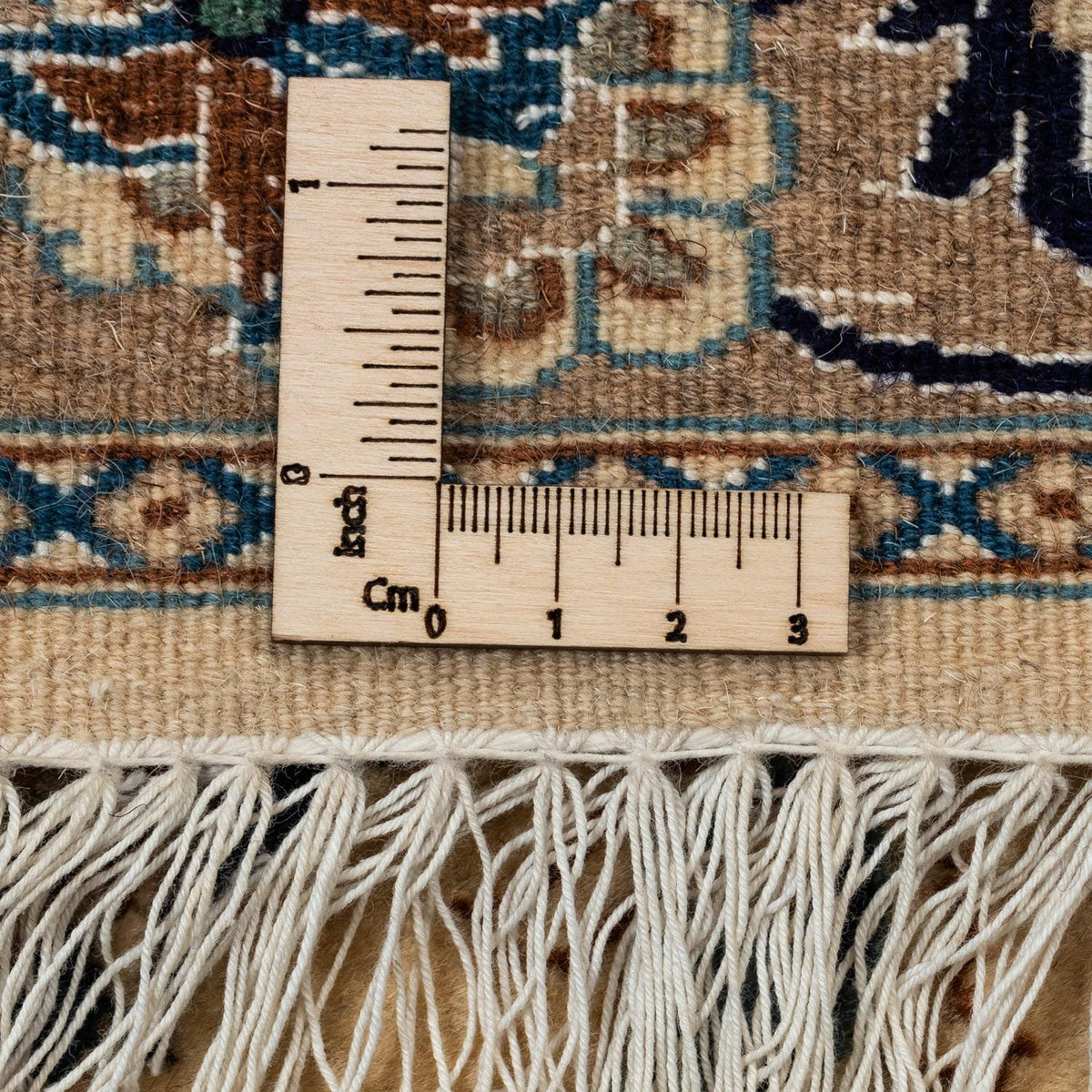 Persisk tæppe - Nain - Premium - 362 x 243 cm - mørk beige