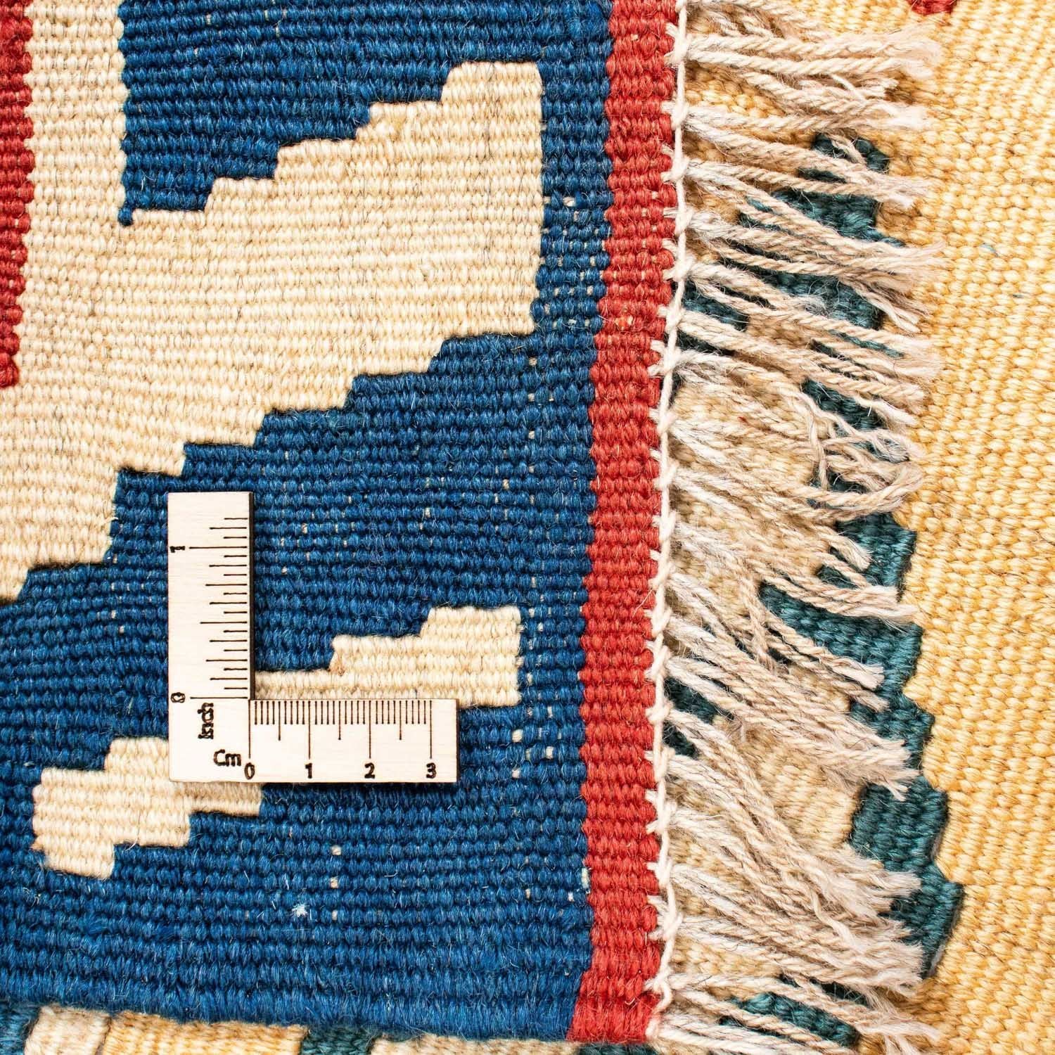 Kelim-tæppe - orientalsk - 206 x 156 cm - beige