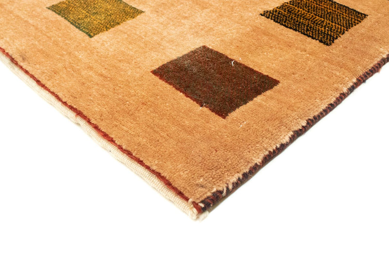 Gabbeh Tæppe - Loribaft Persisk - 231 x 173 cm - guld