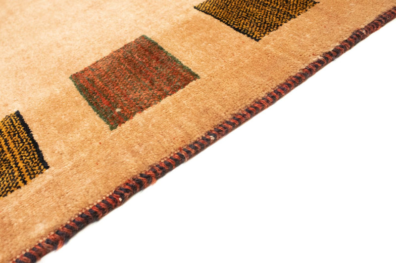 Gabbeh Tæppe - Loribaft Persisk - 231 x 173 cm - guld