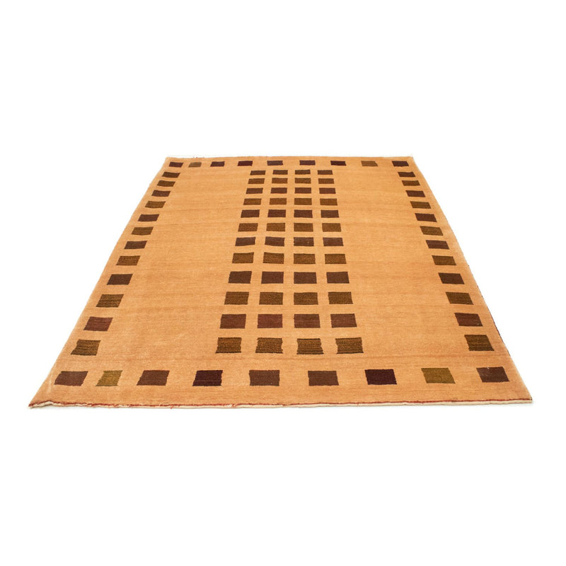 Gabbeh Tæppe - Loribaft Persisk - 231 x 173 cm - guld