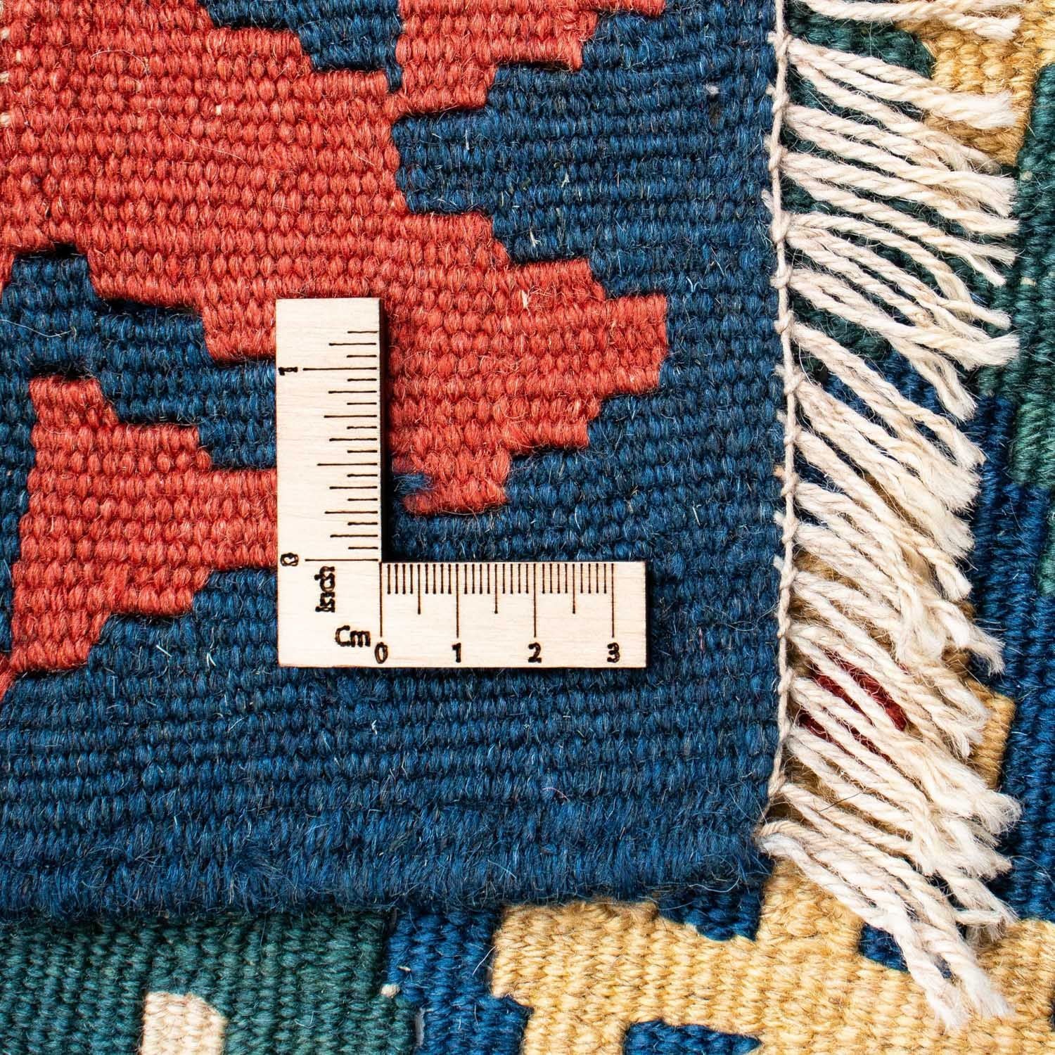 Kelim-tæppe - orientalsk - 193 x 131 cm - blå