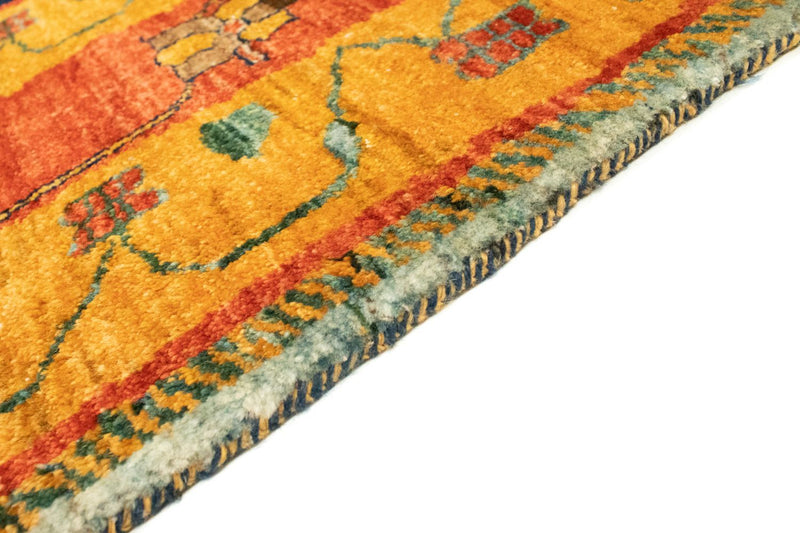 Gabbeh Tæppe - Loribaft Persisk - 210 x 168 cm - mørkeblå
