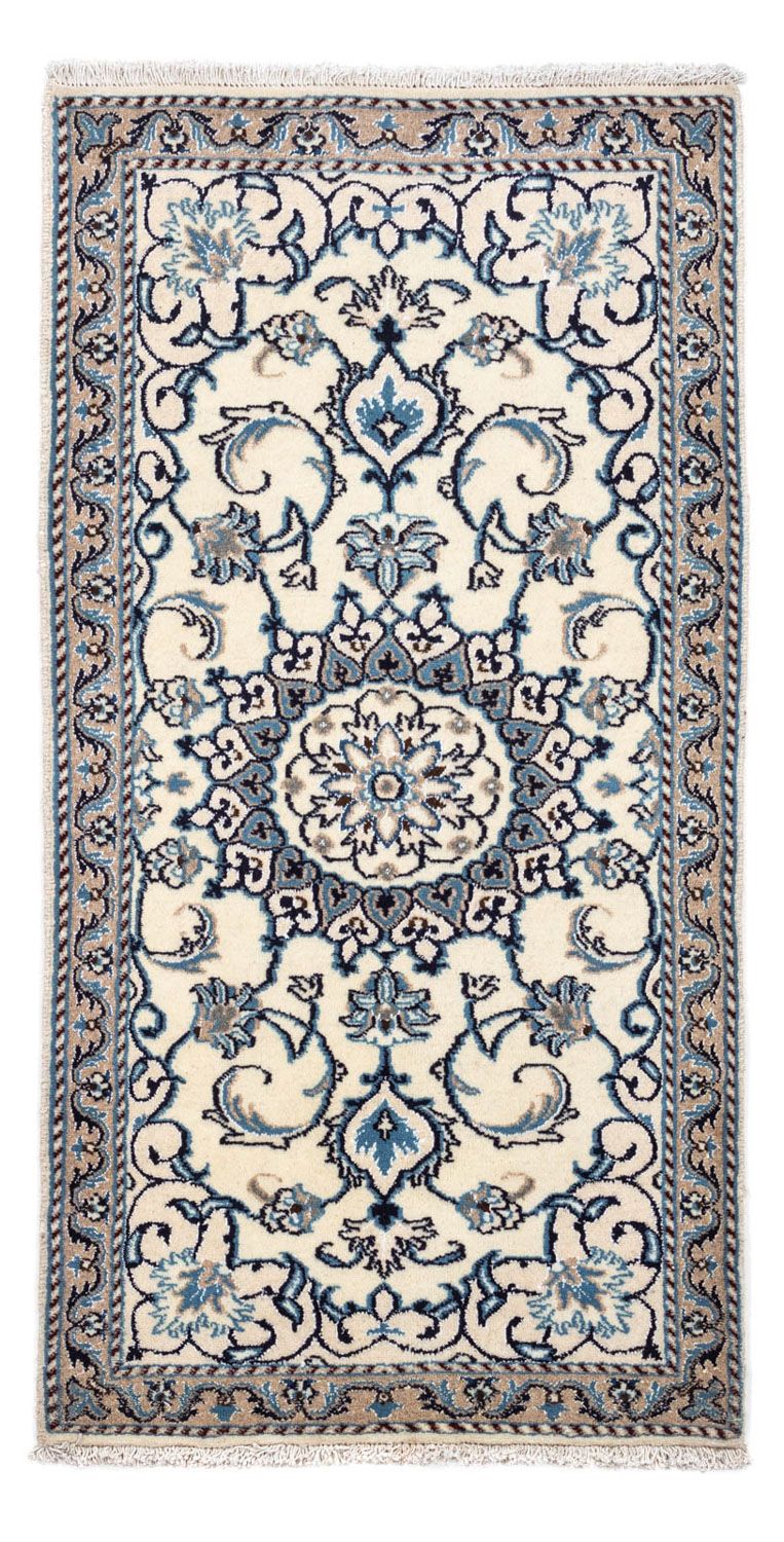 Persisk tæppe - Nain - 136 x 86 cm - beige