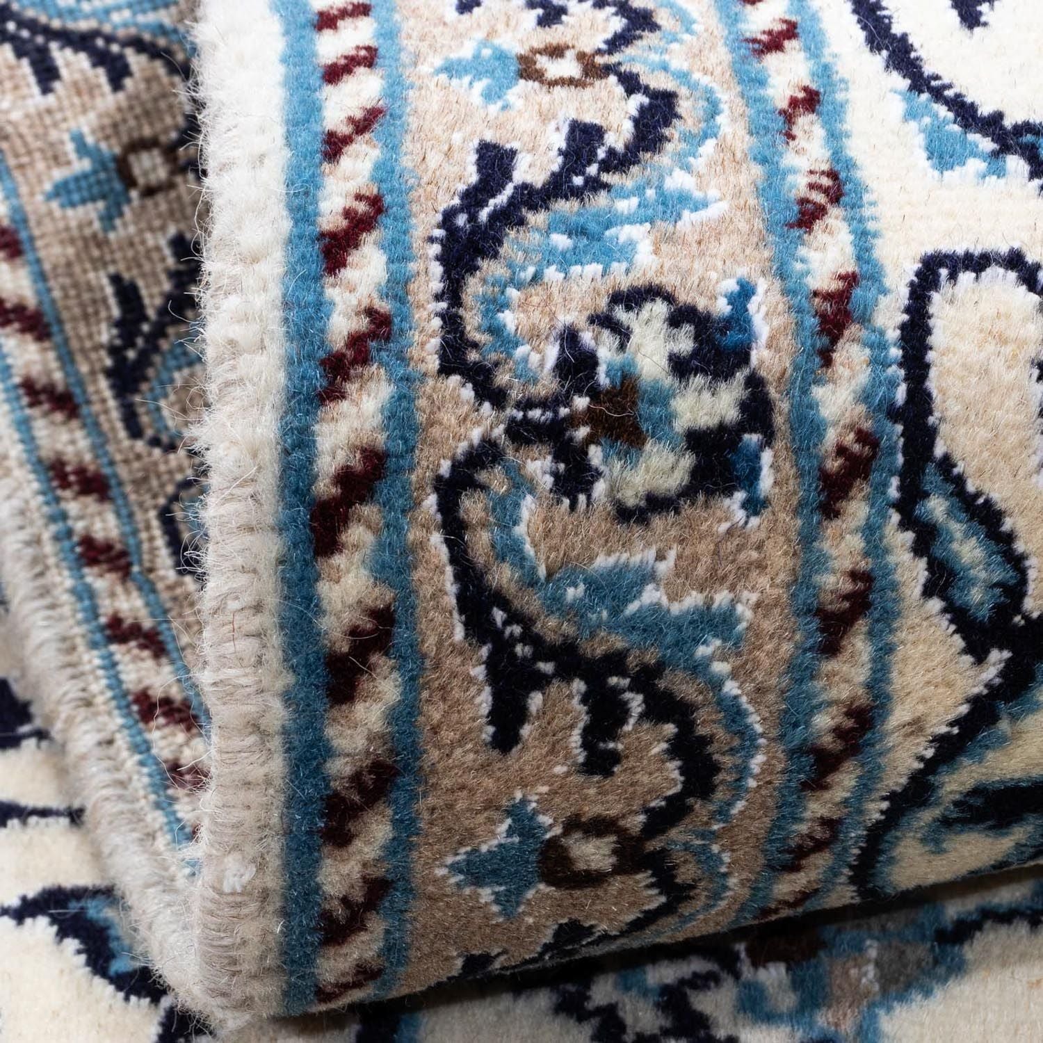 Persisk tæppe - Nain - 136 x 86 cm - beige