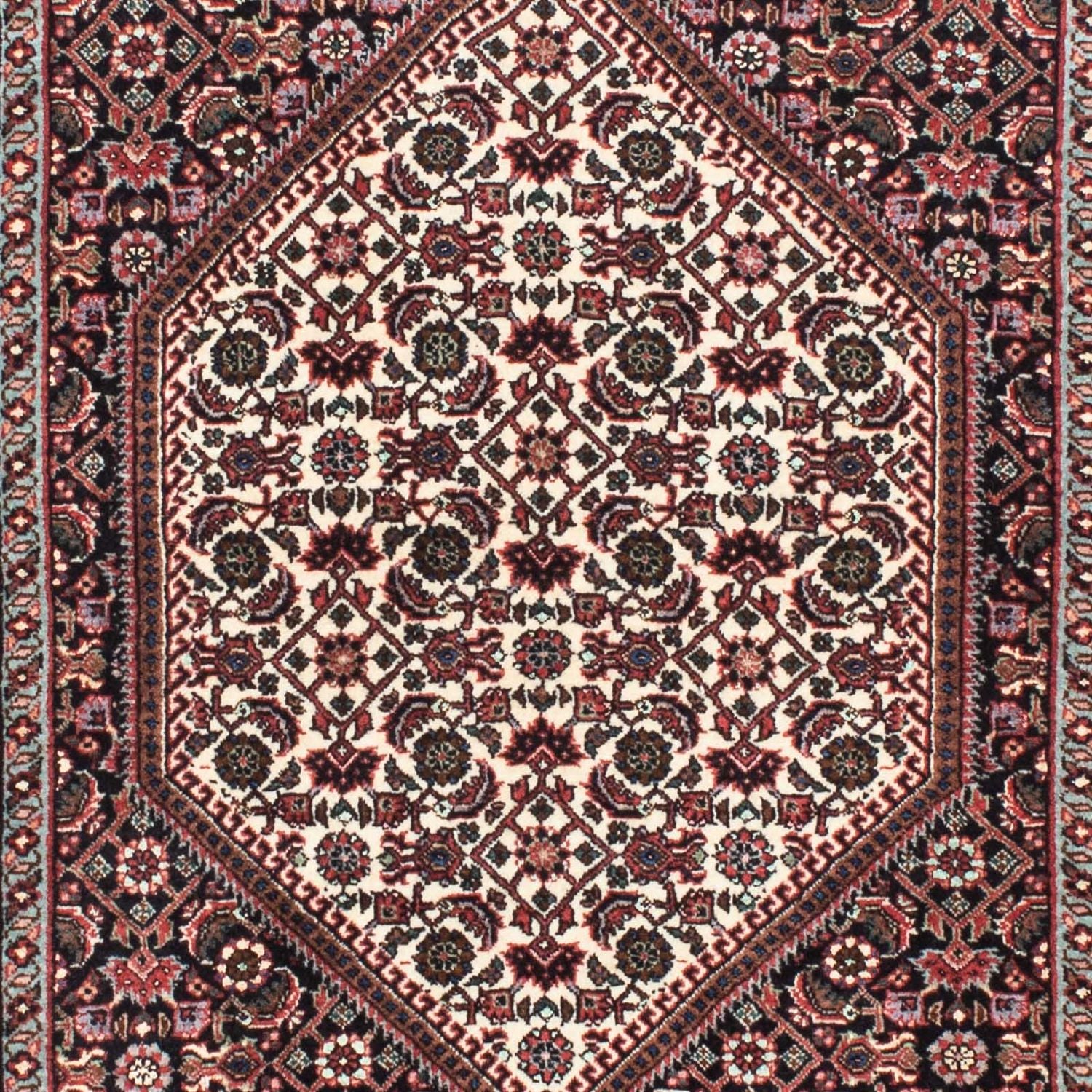 Løber Persisk tæppe - Bijar - 216 x 72 cm - mørkeblå