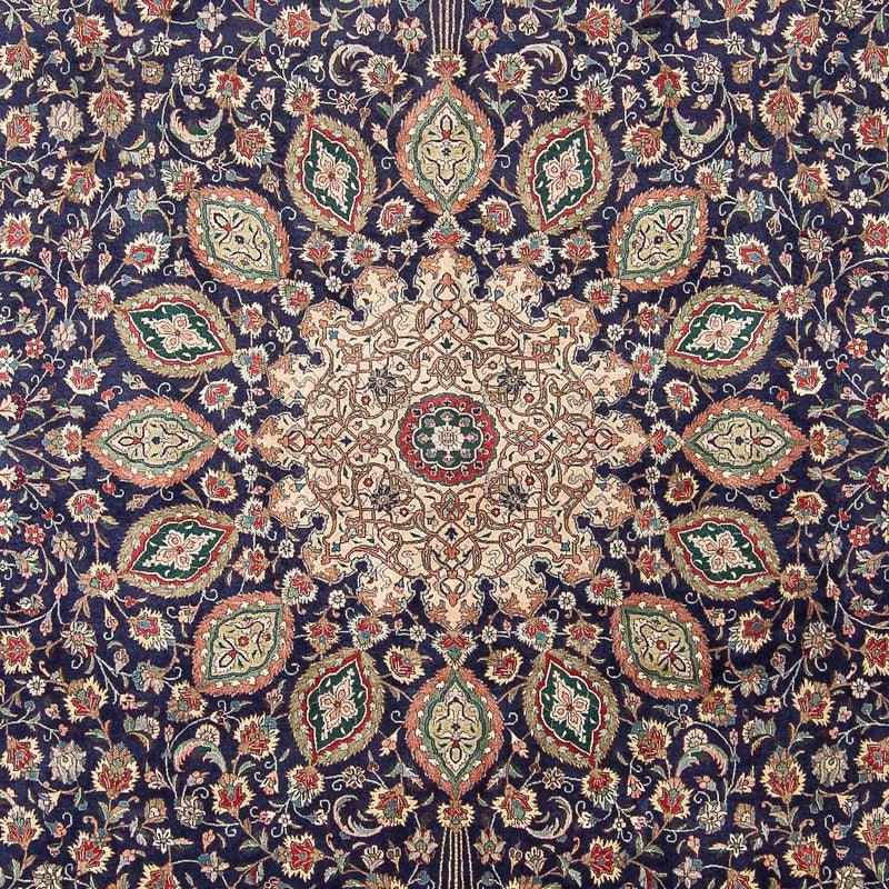 Persisk tæppe - Tabriz - Royal - 395 x 289 cm - mørkeblå