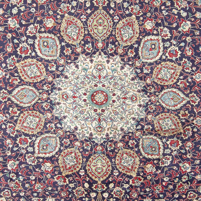 Persisk tæppe - Tabriz - Royal - 401 x 300 cm - mørkeblå