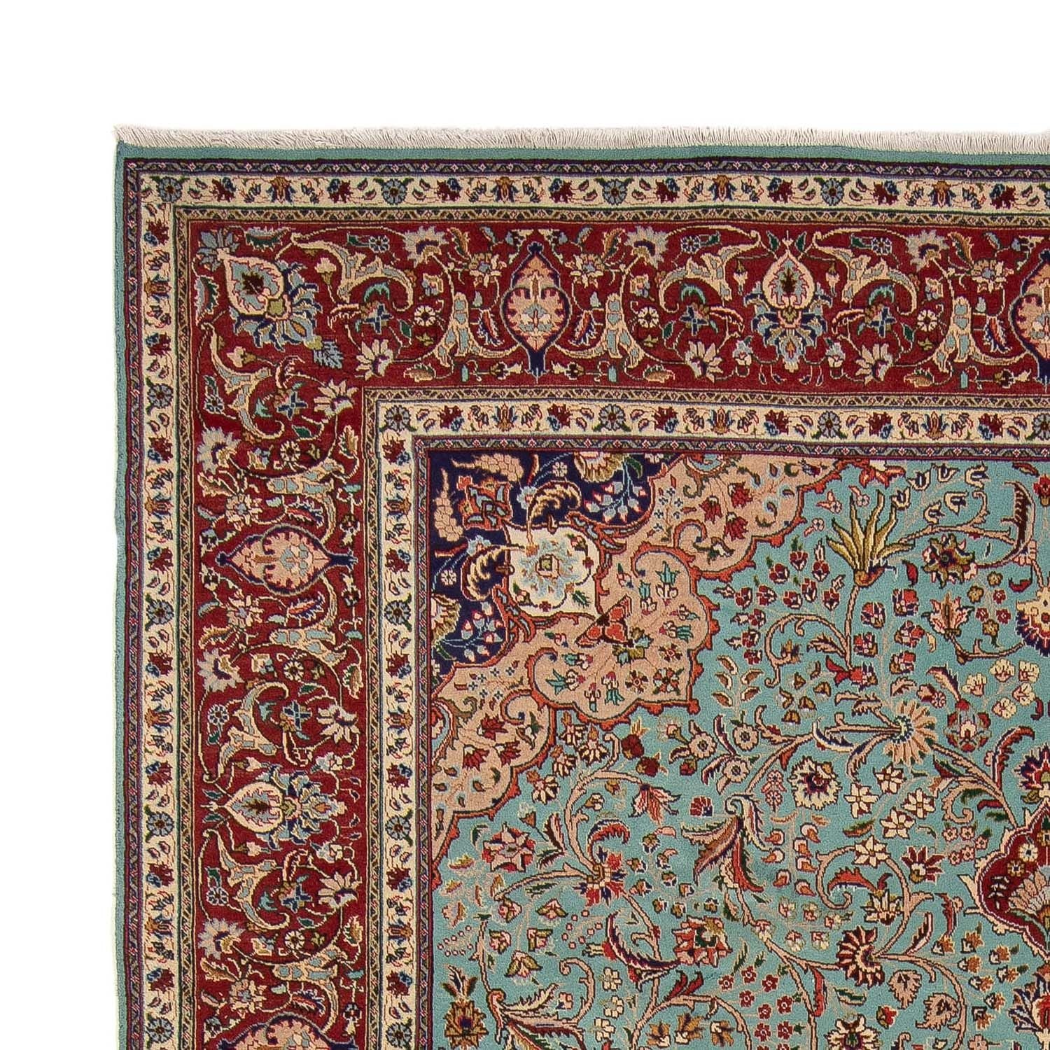 Persisk tæppe - Tabriz - Royal - 350 x 248 cm - turkis