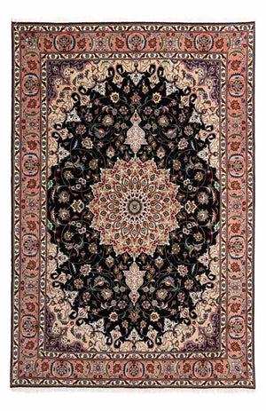 Persisk tæppe - Tabriz - Royal - 293 x 190 cm - mørkeblå