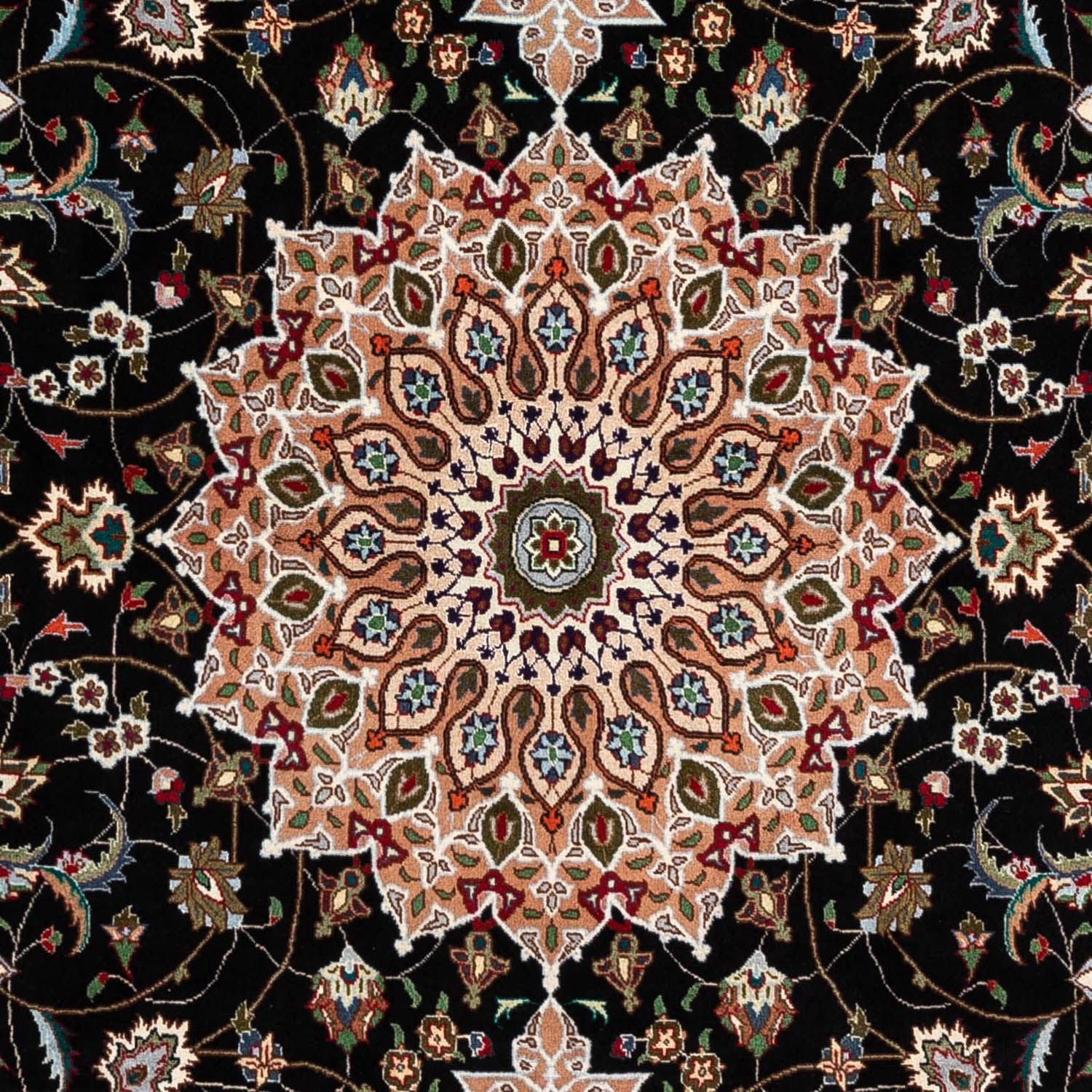 Persisk tæppe - Tabriz - Royal - 293 x 190 cm - mørkeblå