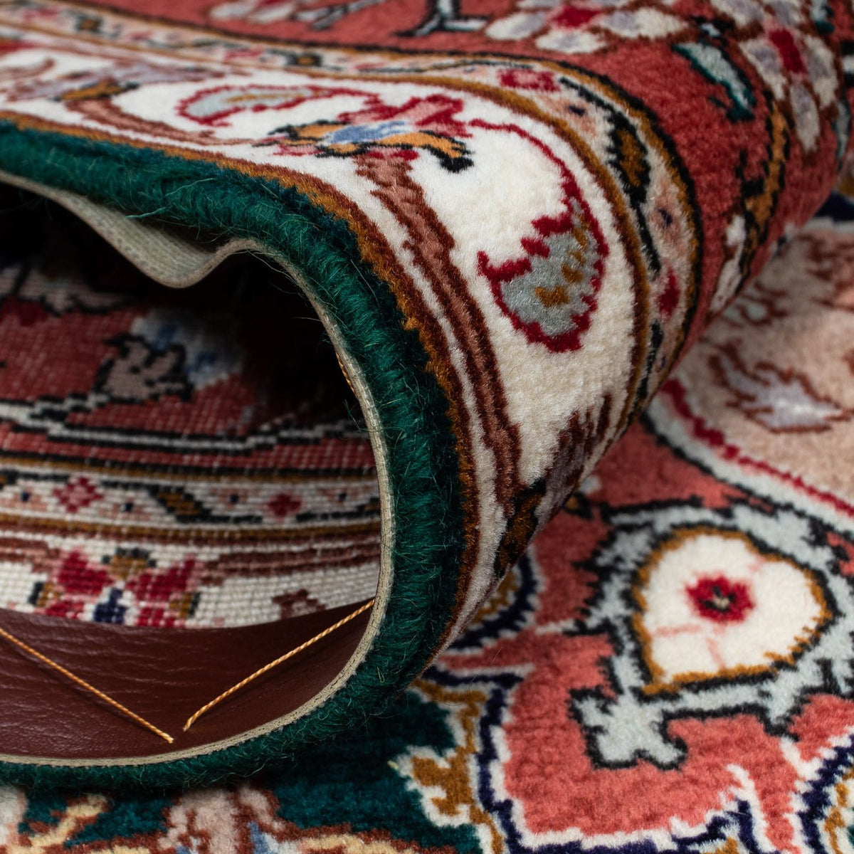 Persisk tæppe - Tabriz - Royal - 266 x 192 cm - mørkeblå