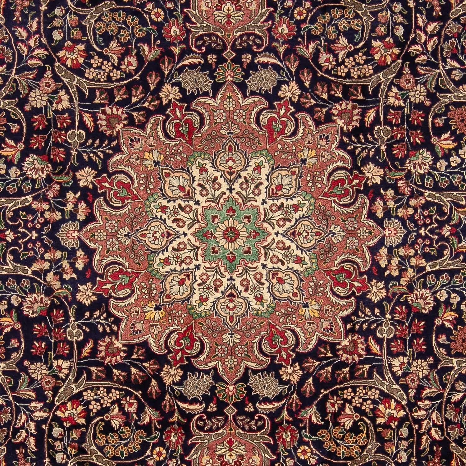 Persisk tæppe - Tabriz - Royal - 342 x 246 cm - mørkeblå