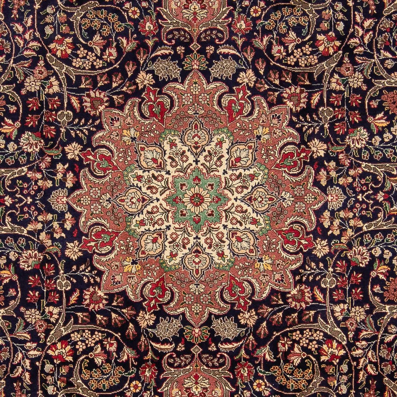 Persisk tæppe - Tabriz - Royal - 342 x 246 cm - mørkeblå