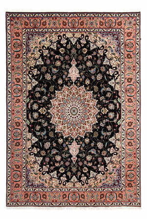 Persisk tæppe - Tabriz - Royal - 288 x 198 cm - mørkeblå