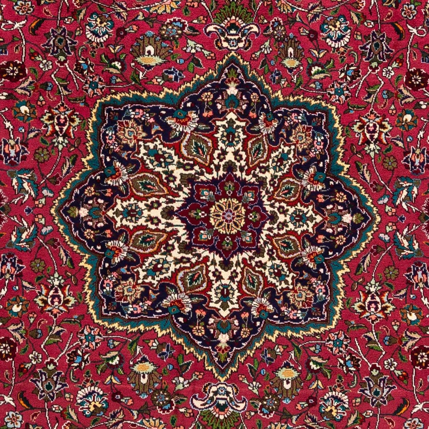 Persisk tæppe - Tabriz - Royal - 280 x 205 cm - mørkerød