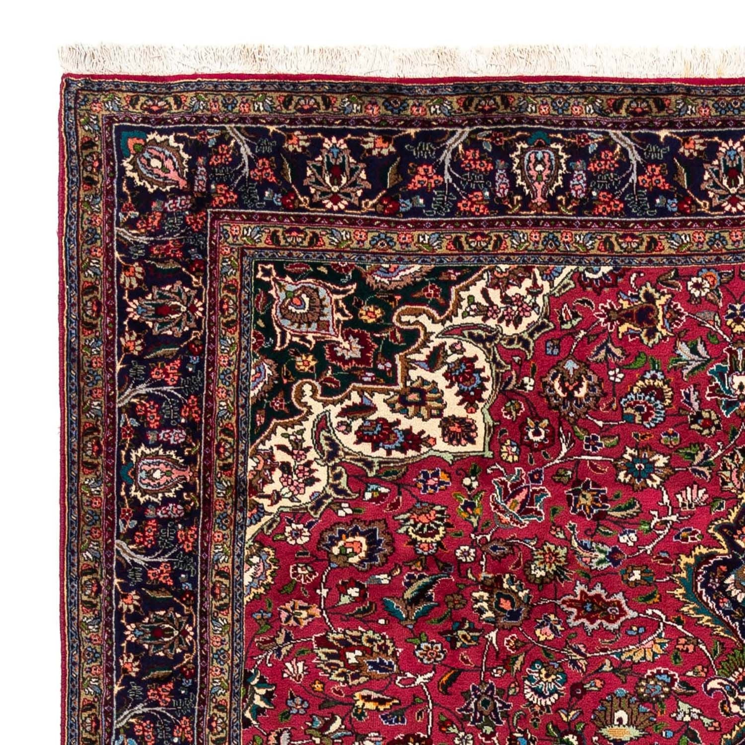 Persisk tæppe - Tabriz - Royal - 280 x 205 cm - mørkerød