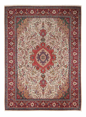Persisk tæppe - Tabriz - Royal - 349 x 255 cm - rød