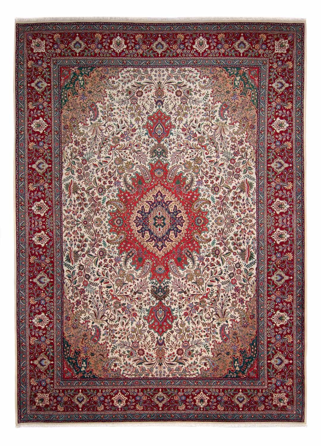Persisk tæppe - Tabriz - Royal - 348 x 255 cm - rød
