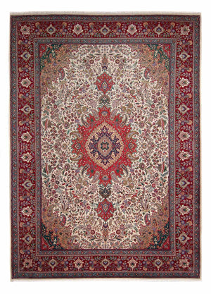 Persisk tæppe - Tabriz - Royal - 348 x 255 cm - rød