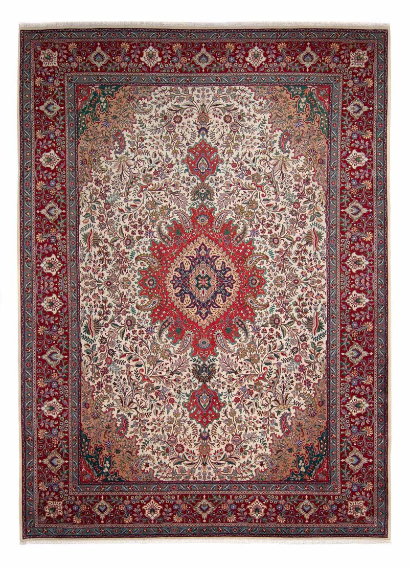 Persisk tæppe - Tabriz - Royal - 348 x 255 cm - rød