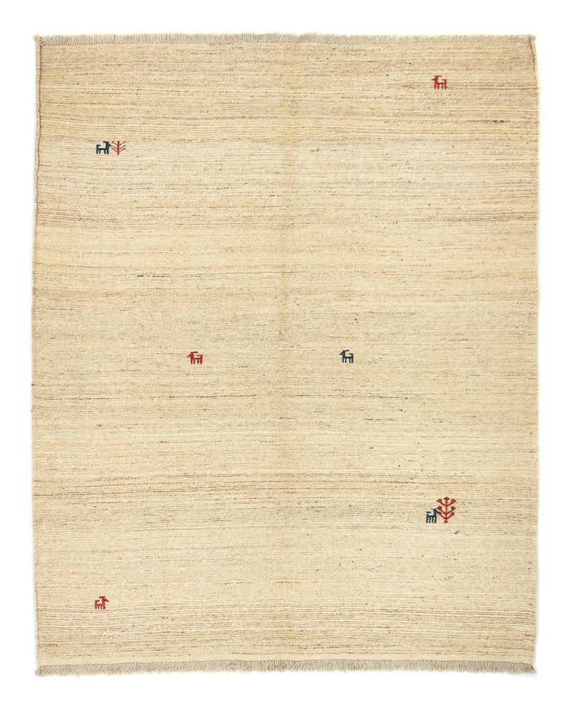 Gabbeh-tæppe - Persisk - 192 x 157 cm - beige