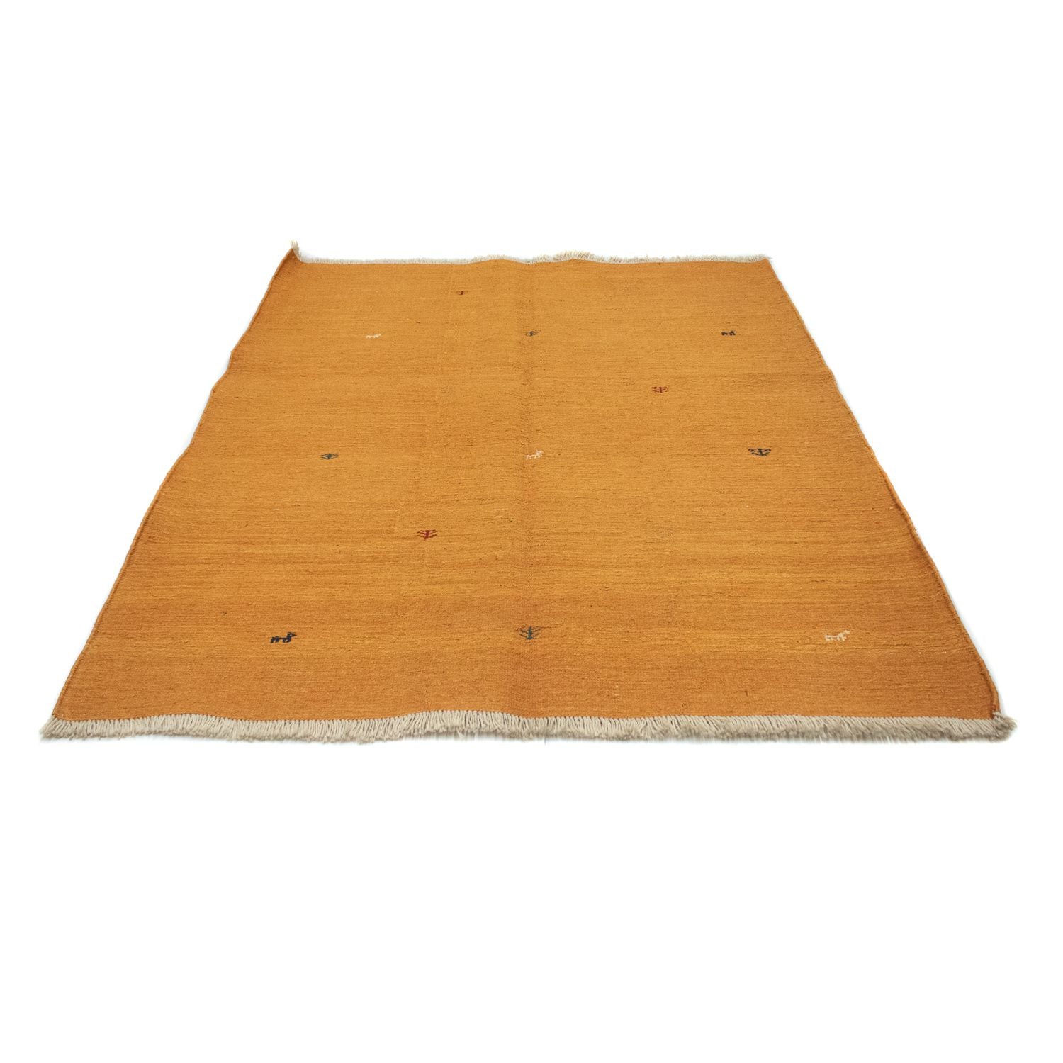 Gabbeh-tæppe - Persisk - 200 x 160 cm - guld