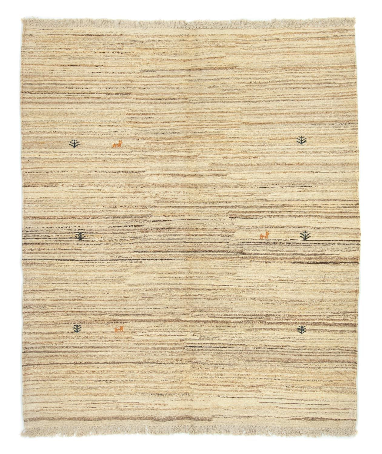 Gabbeh-tæppe - Persisk - 188 x 158 cm - beige