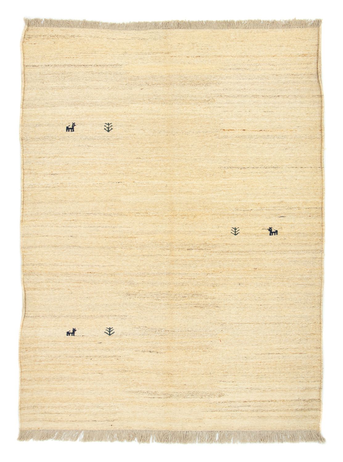 Gabbeh-tæppe - Persisk - 212 x 153 cm - beige
