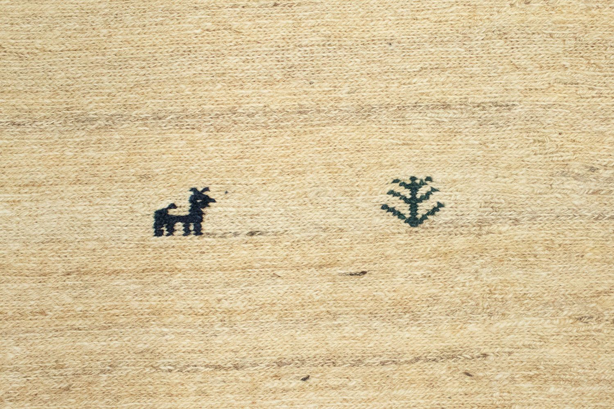 Gabbeh-tæppe - Persisk - 212 x 153 cm - beige