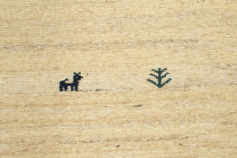 Gabbeh-tæppe - Persisk - 212 x 153 cm - beige