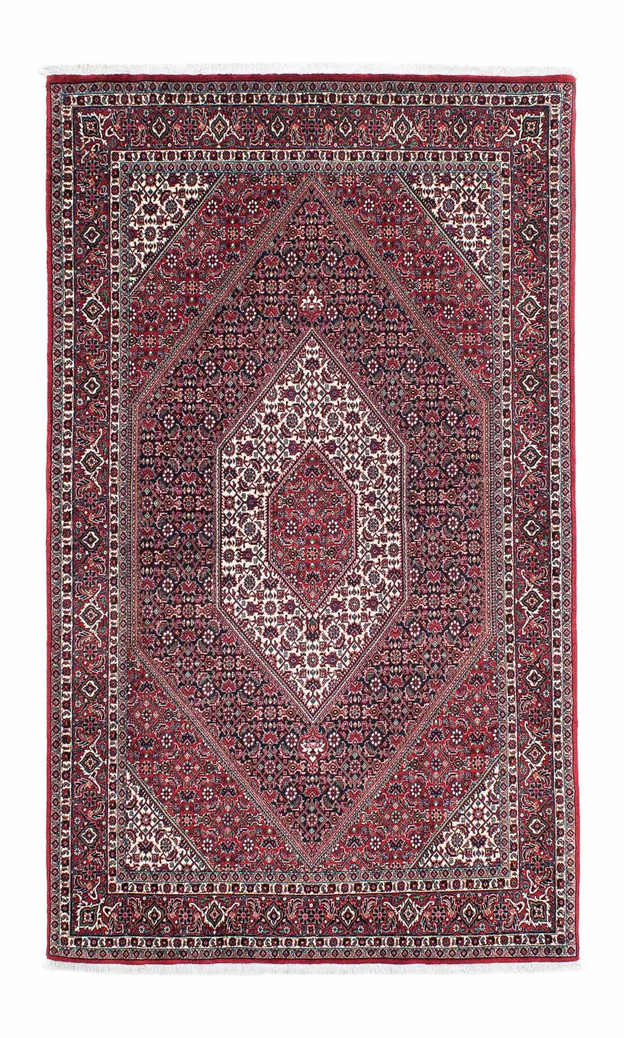 Persisk tæppe - Bijar - 204 x 129 cm - lysrød