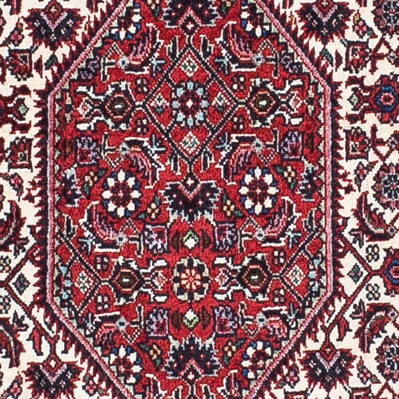 Persisk tæppe - Bijar - 204 x 129 cm - lysrød