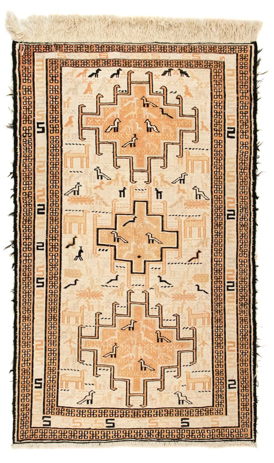 Kelim-tæppe - orientalsk - 101 x 65 cm - beige